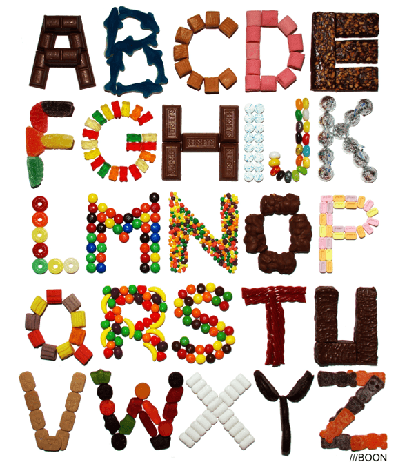 Candy alphabet