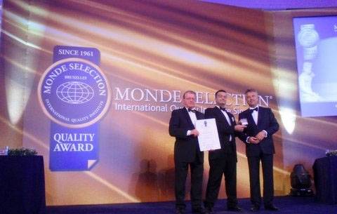Premio de Calidad Internacional Monde Selection (junio 2013) en Atenas